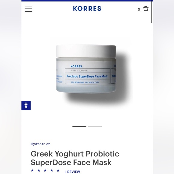 Korres Greek Yoghurt Probiotic SuperDose Face Mask - Picture 1 of 2